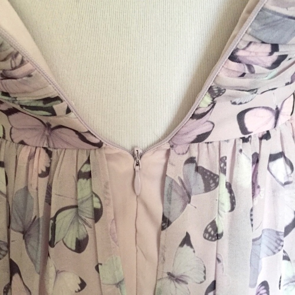 NWT Erin Featherston Lilac‎ Pleated Bodice Gown - Picture 6 of 8